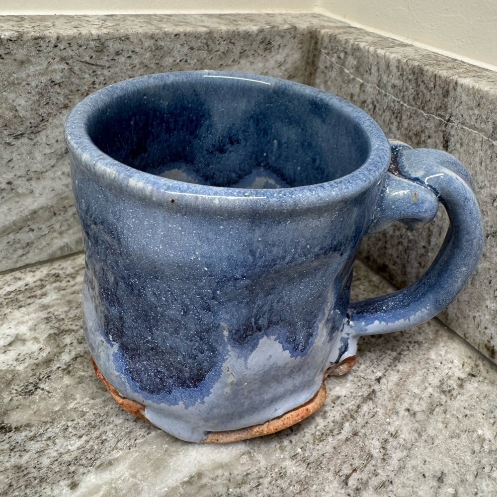Hand Crafted Blue Ceramic Mug